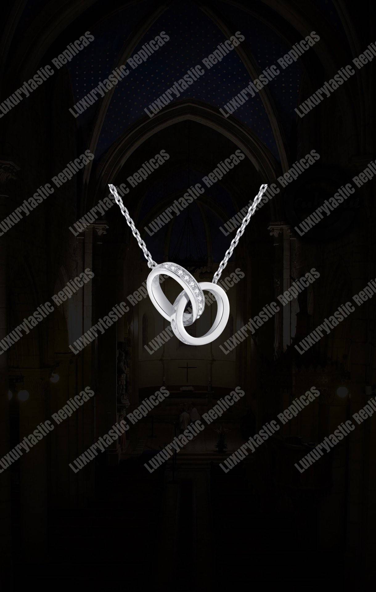 Cartier Love Diamonds Necklace Replica
