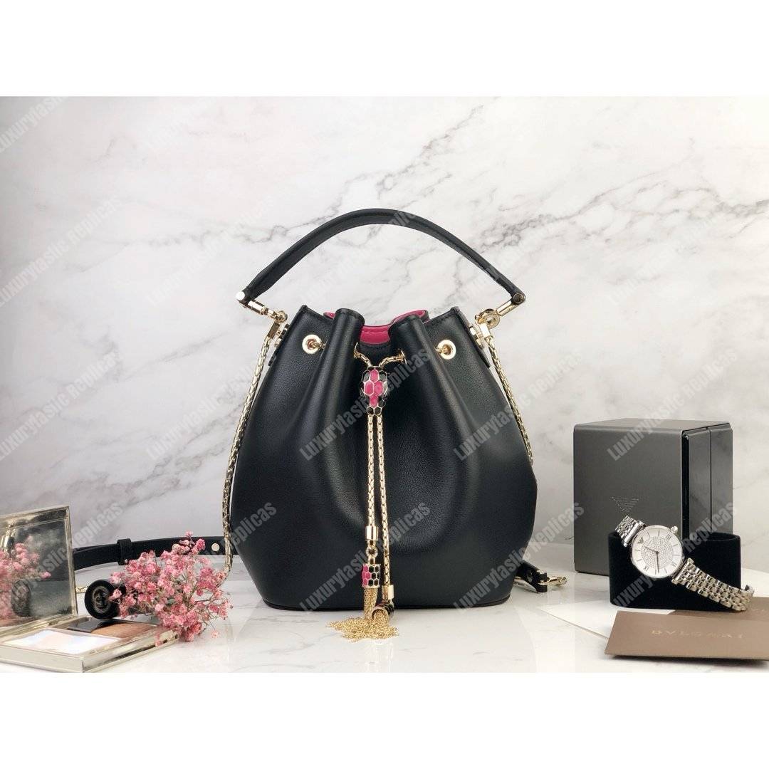 BVL Serpenti Forever Bucket Black