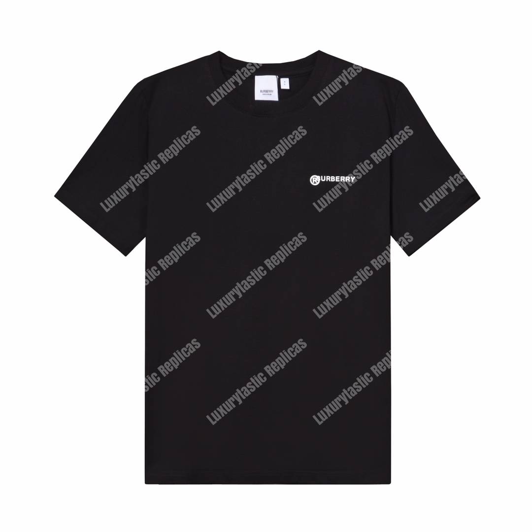 B**rry location print cotton oversized black t-shirt