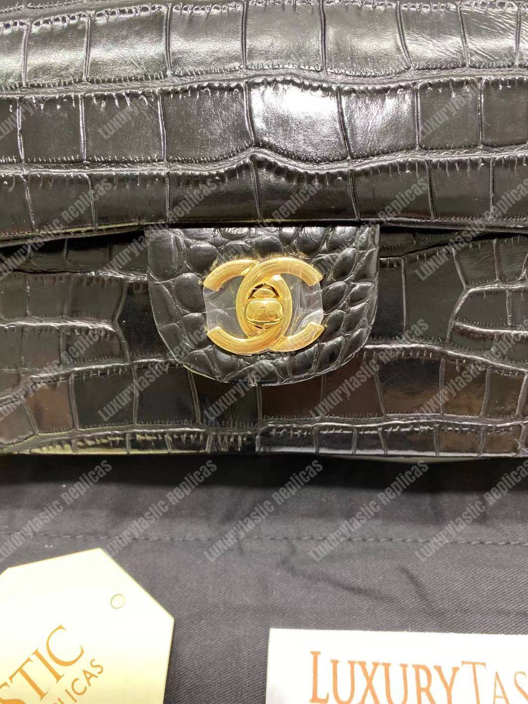 Ch*el classic medium handbag black