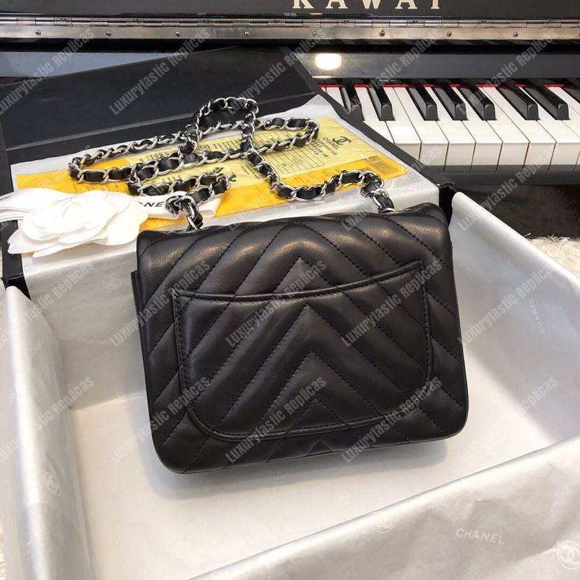 Ch*el mini flap bag black