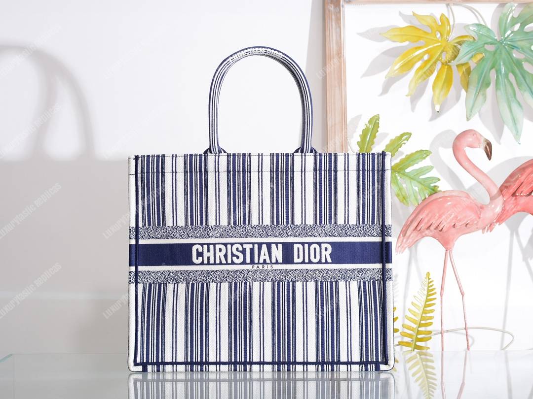 D*or book tote bag marbella exclusive blue