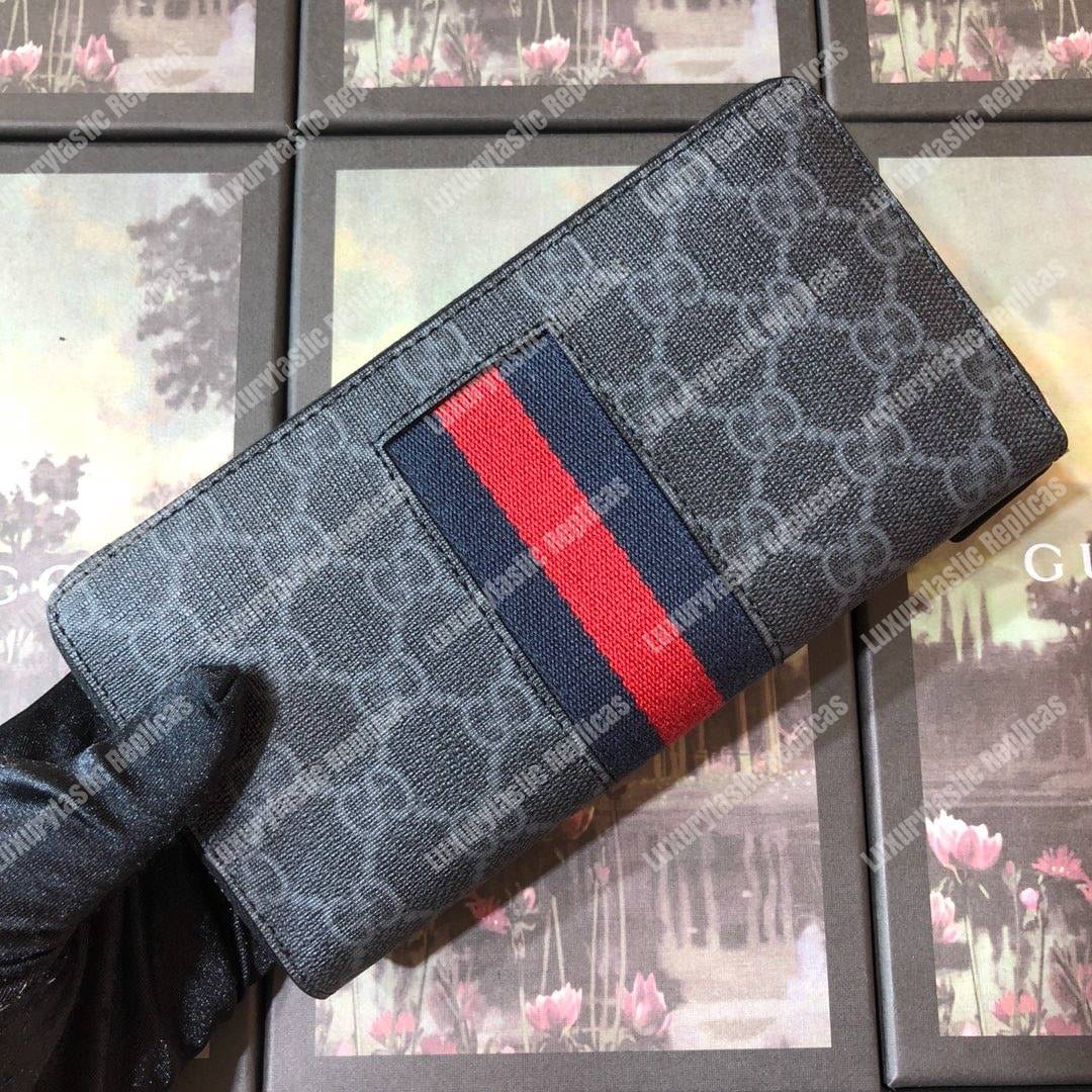 G*u*i gg sup*e web zip around wallet