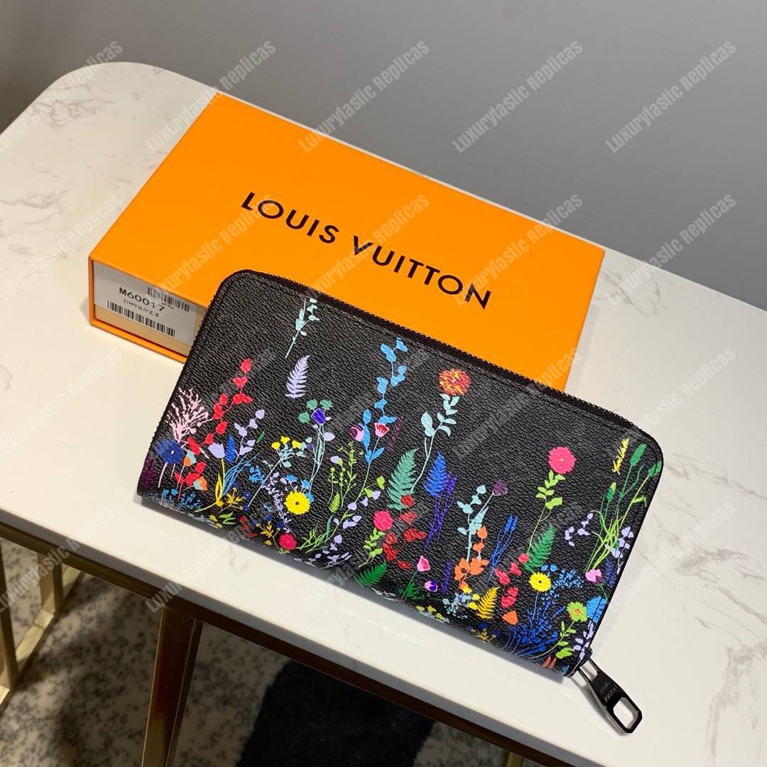 LV Flower Zippy Wallet Monogram Eclipse Canvas