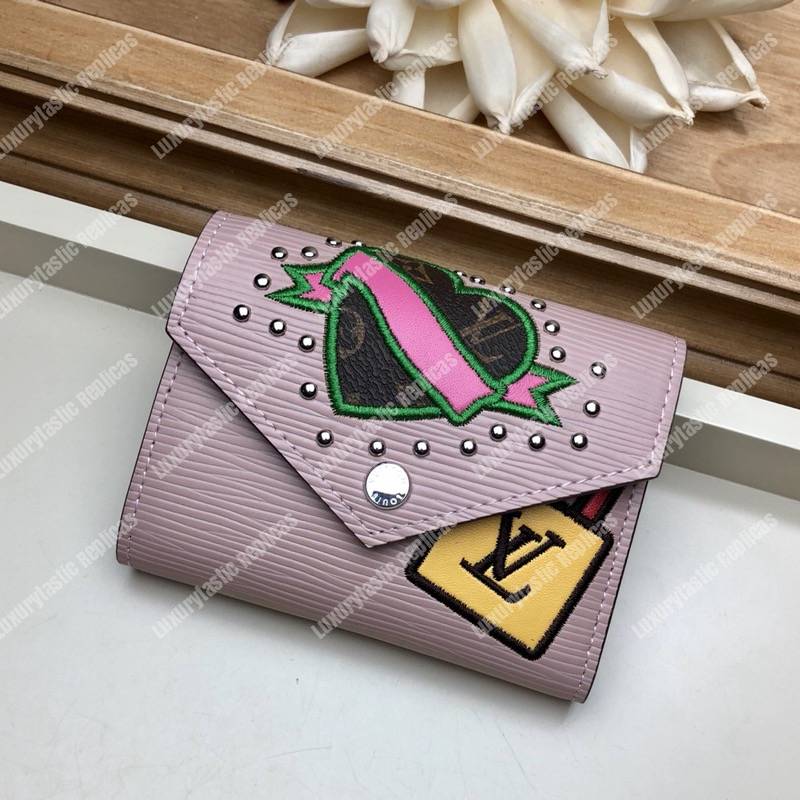 LV Special Edition Victorine Wallet Epi leather in pale-pink Rose Ballerine