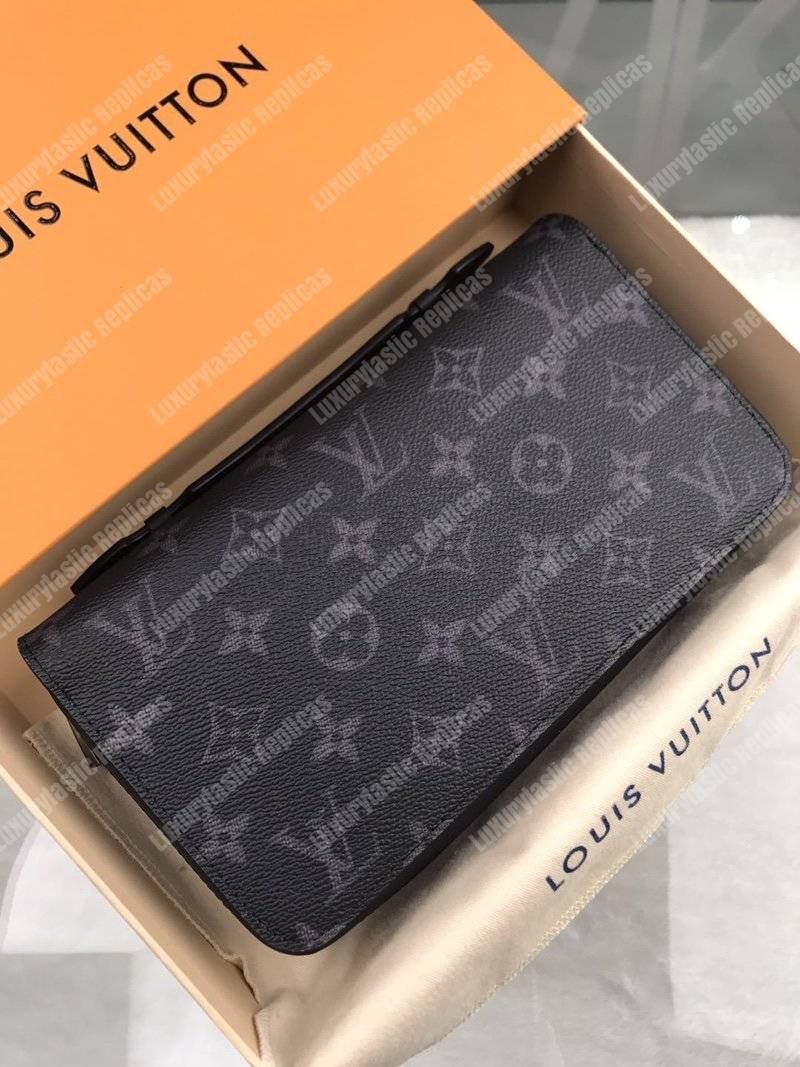 LV Zippy XL Wallet Monogram Eclipse Canvas