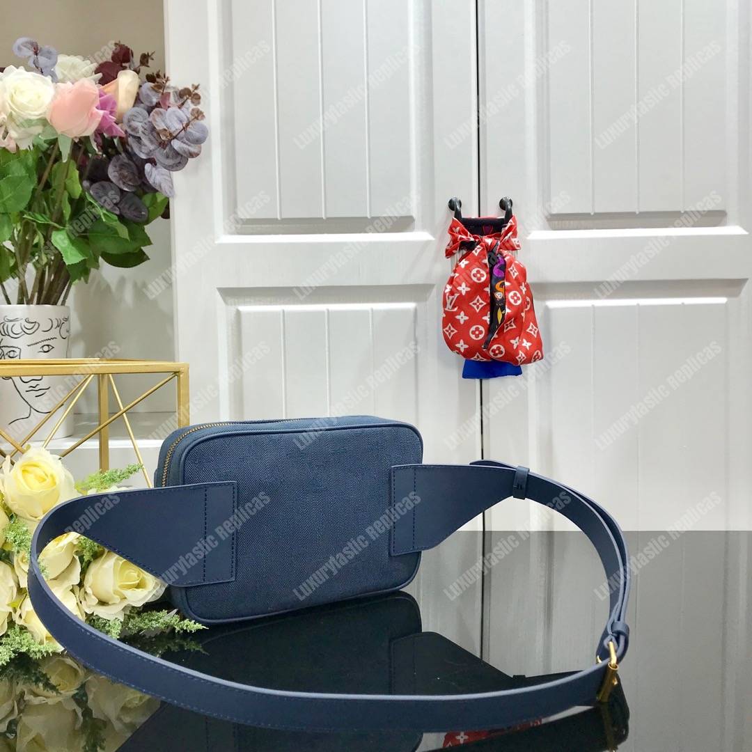 LV Outdoor Bumbag Denim Fabric Monogram Navy