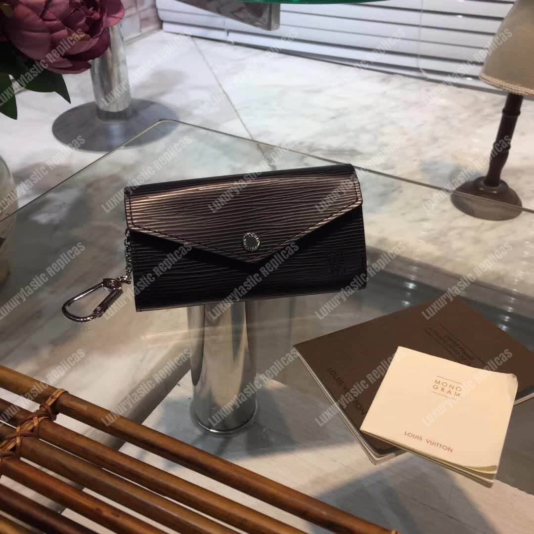 LV Key Pouch Epi Leather Noir