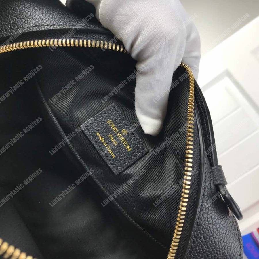 LV Saintonge Monogram Empreinte Leather Noir