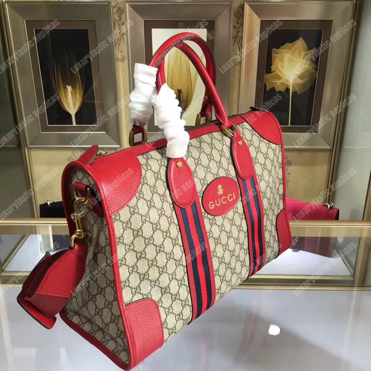 G*u*i soft gg sup*e duffle bag red