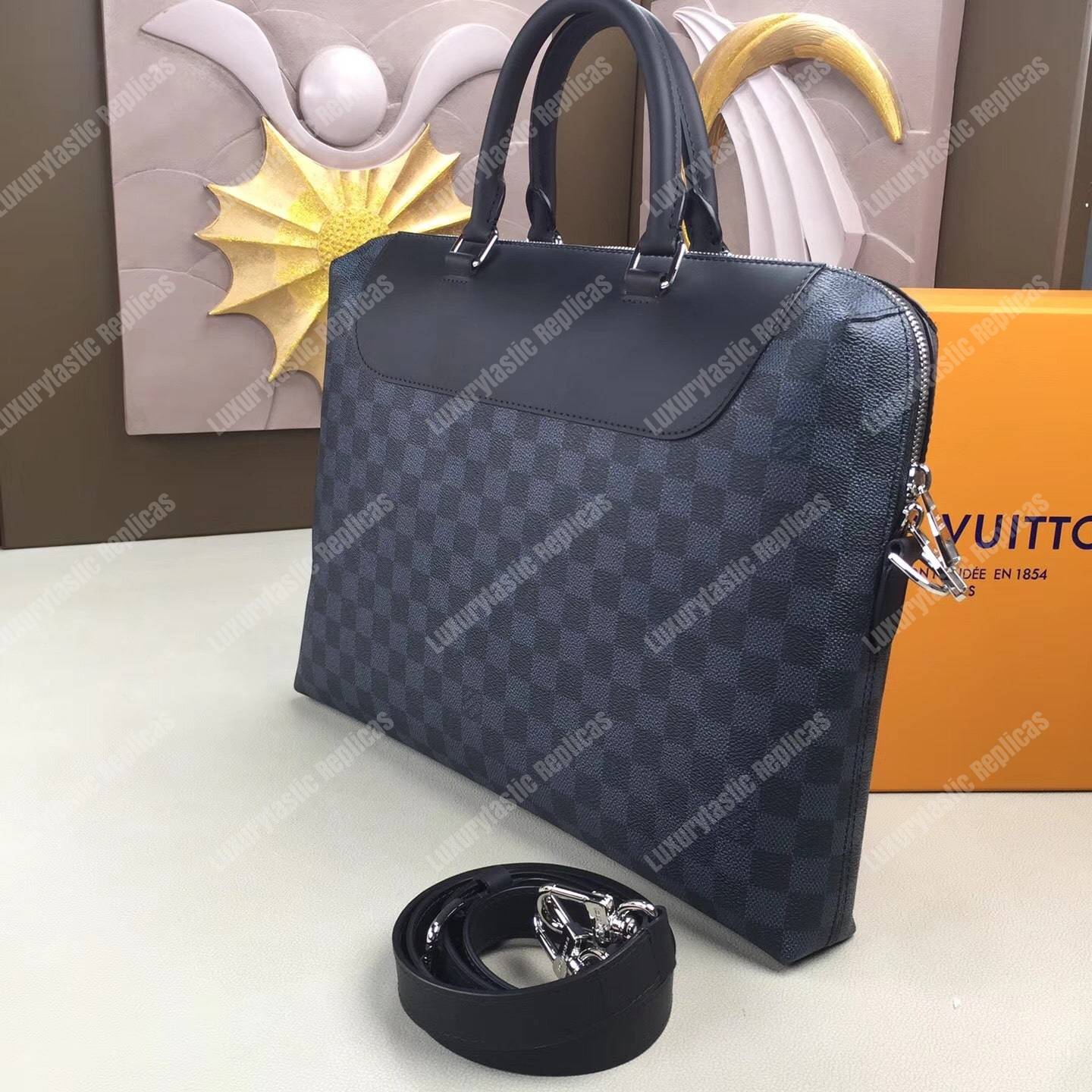 LV Porte-Documents Jour Damier Cobalt Canvas