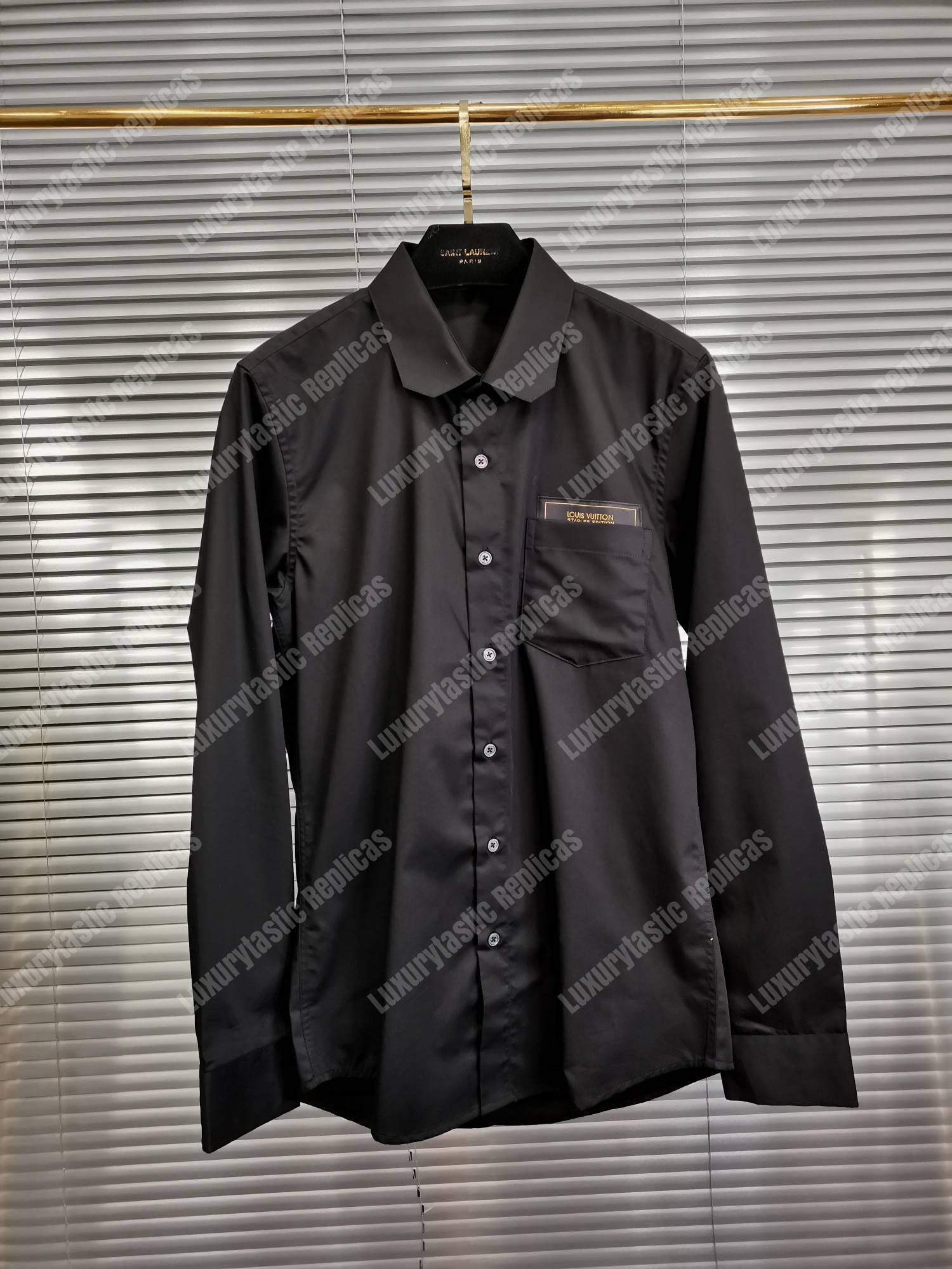 lv l**is V*t*n staples edition dna shirt black