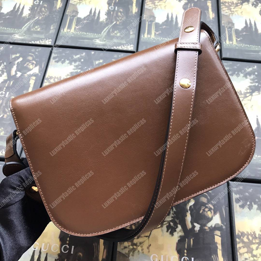 G*u*i 1955 horsebit shoulder bag brown