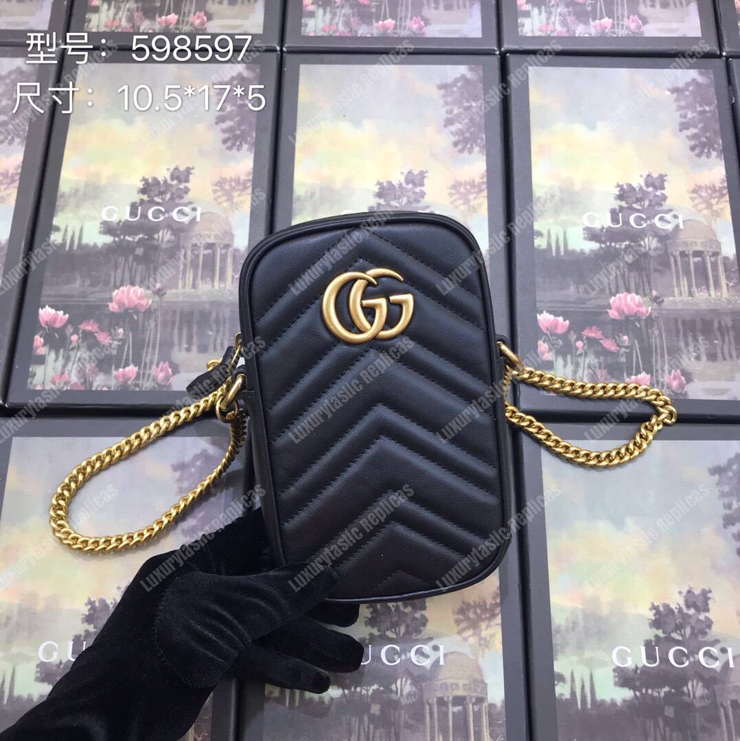 G*u*i gg marmont mini bag noir