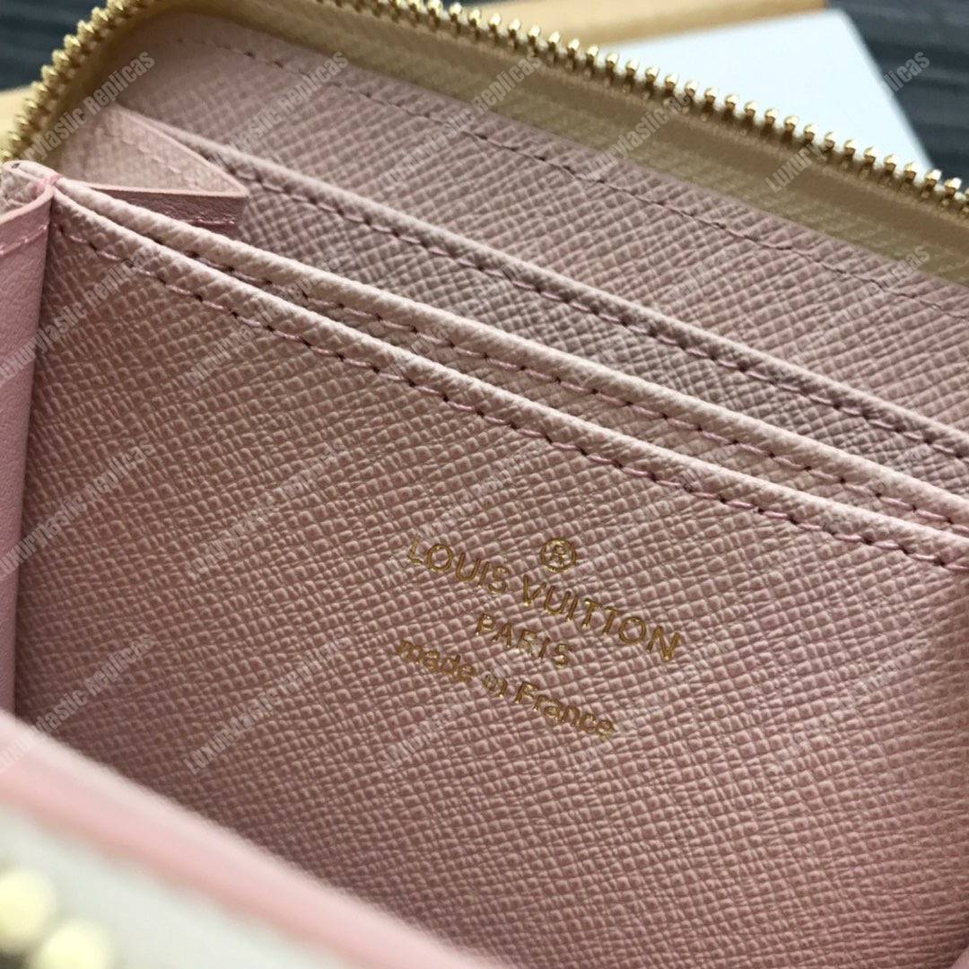 LV Zippy Coin Purse Damier Azur Beige