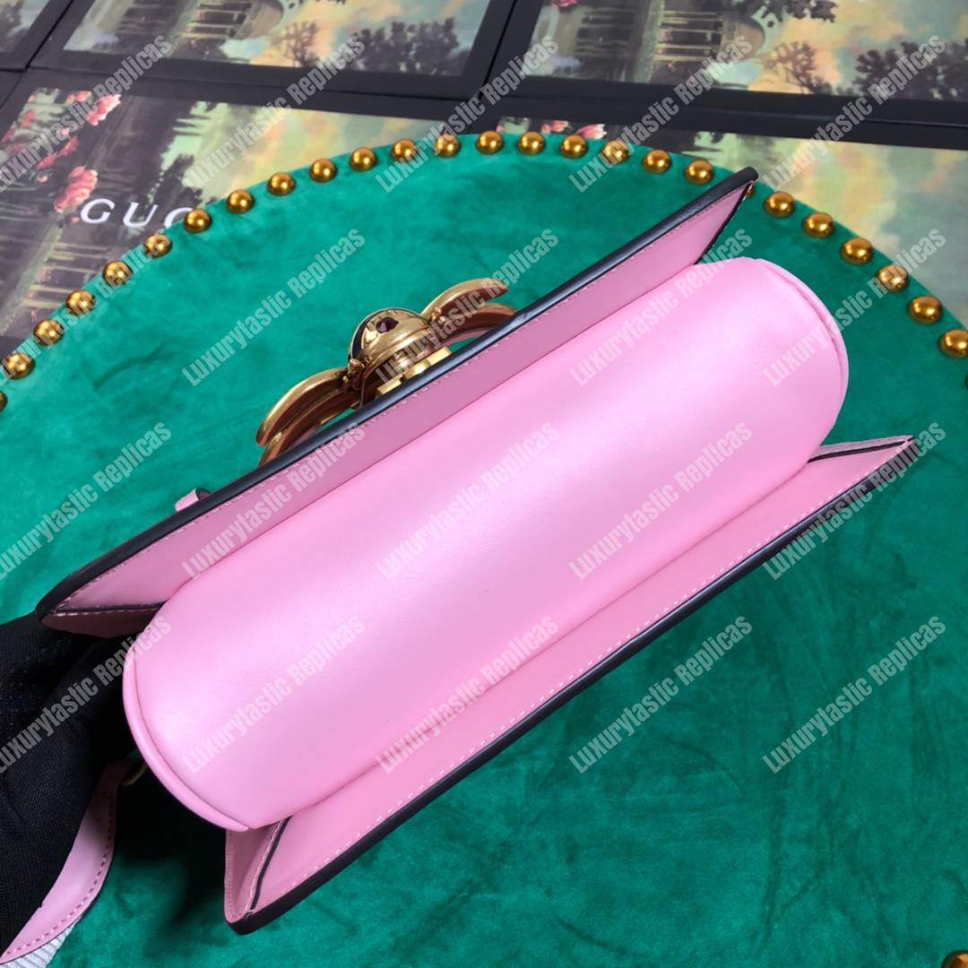 G*u*i queen margaret leather bag pink