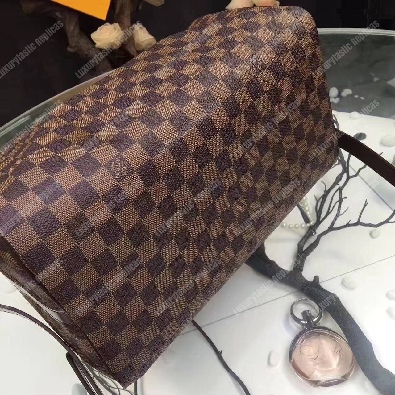 LV Speedy Bandouliere 35 Damier Ebene