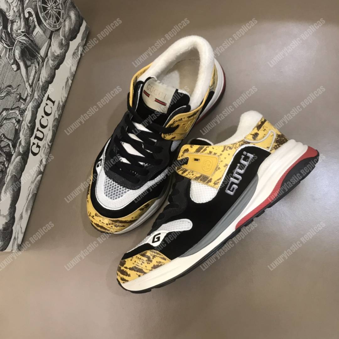 G*u*i ultrapace sneaker yellow/black lining
