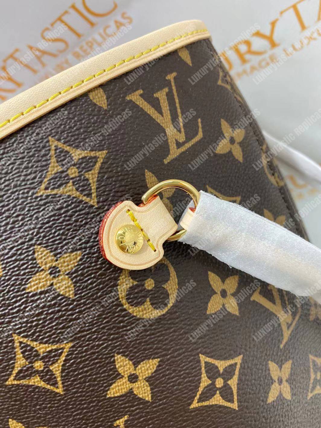 LV Neverfull MM Monogram Cherise