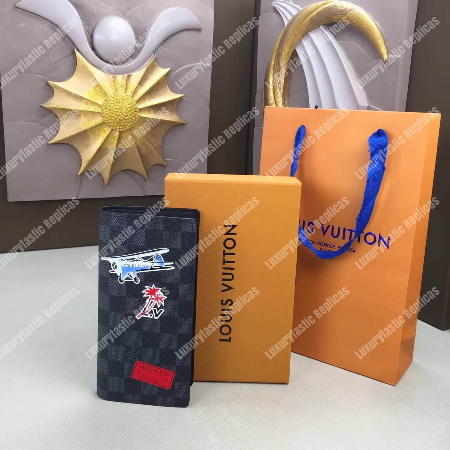 LV Brazza Wallet Damier Graphite Special Edition
