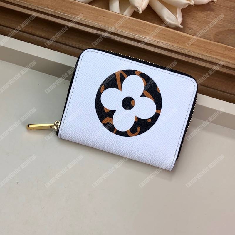 LV Jungle Zippy Coin Purse Giant Monogram Ivoire