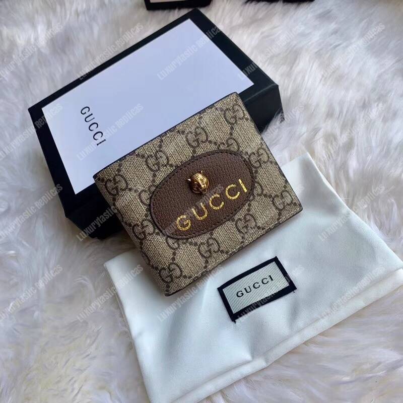 G*u*i neo vintage gg sup*e wallet beige ebony