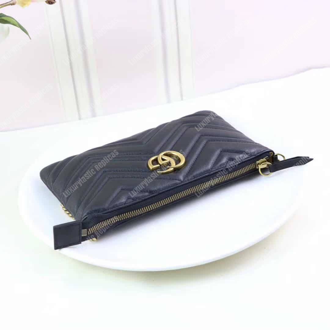 G*u*i gg marmont mini chain bag black