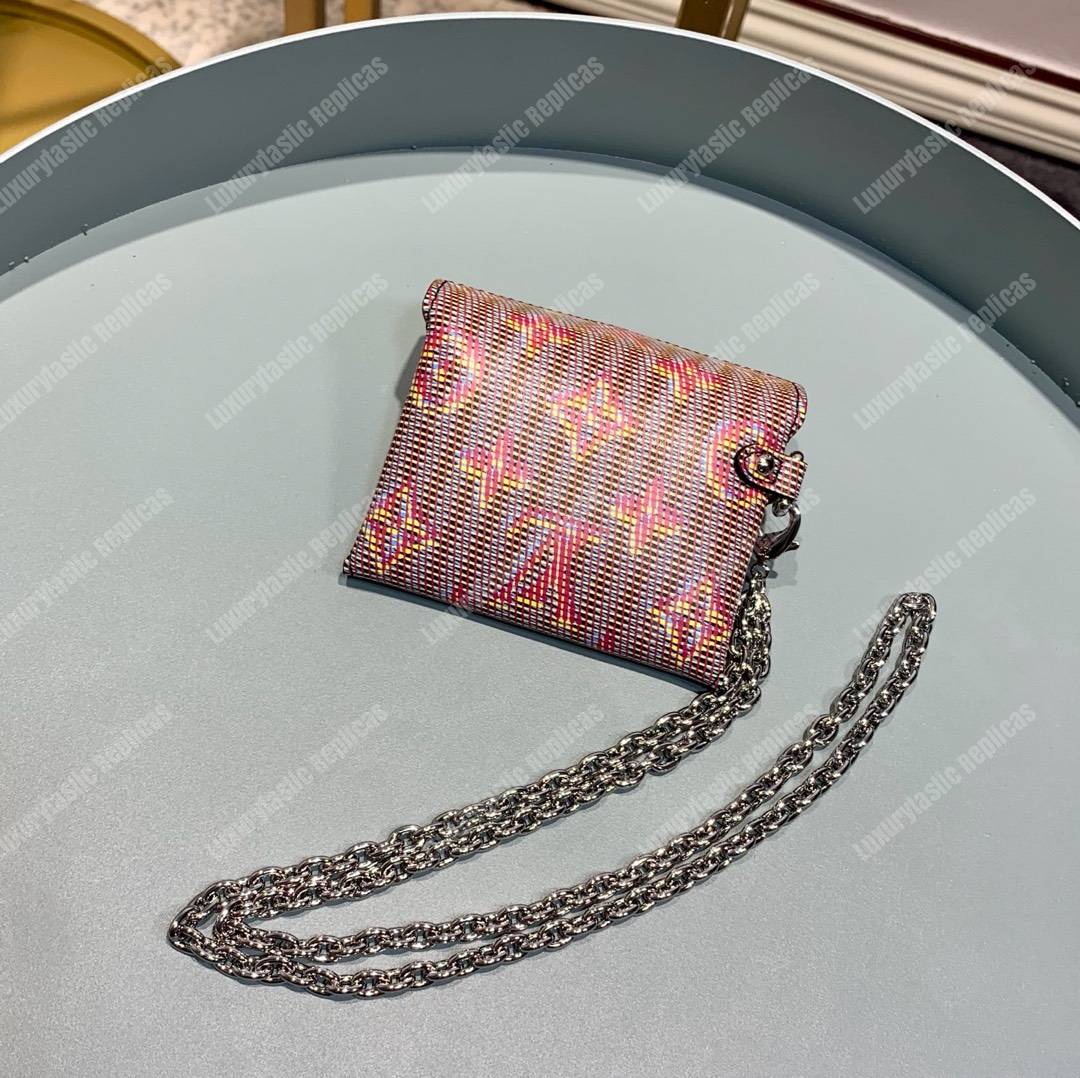 LV Kirigami Necklace Wallet Monogram LV Pop Motif Rouge