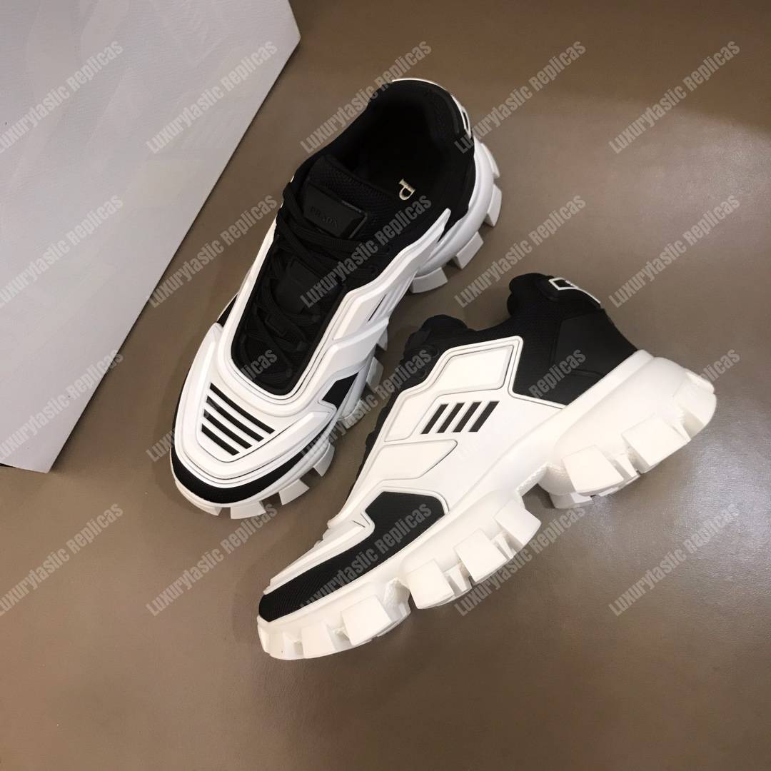 Pra*a cloudbust thunder knit sneakers white