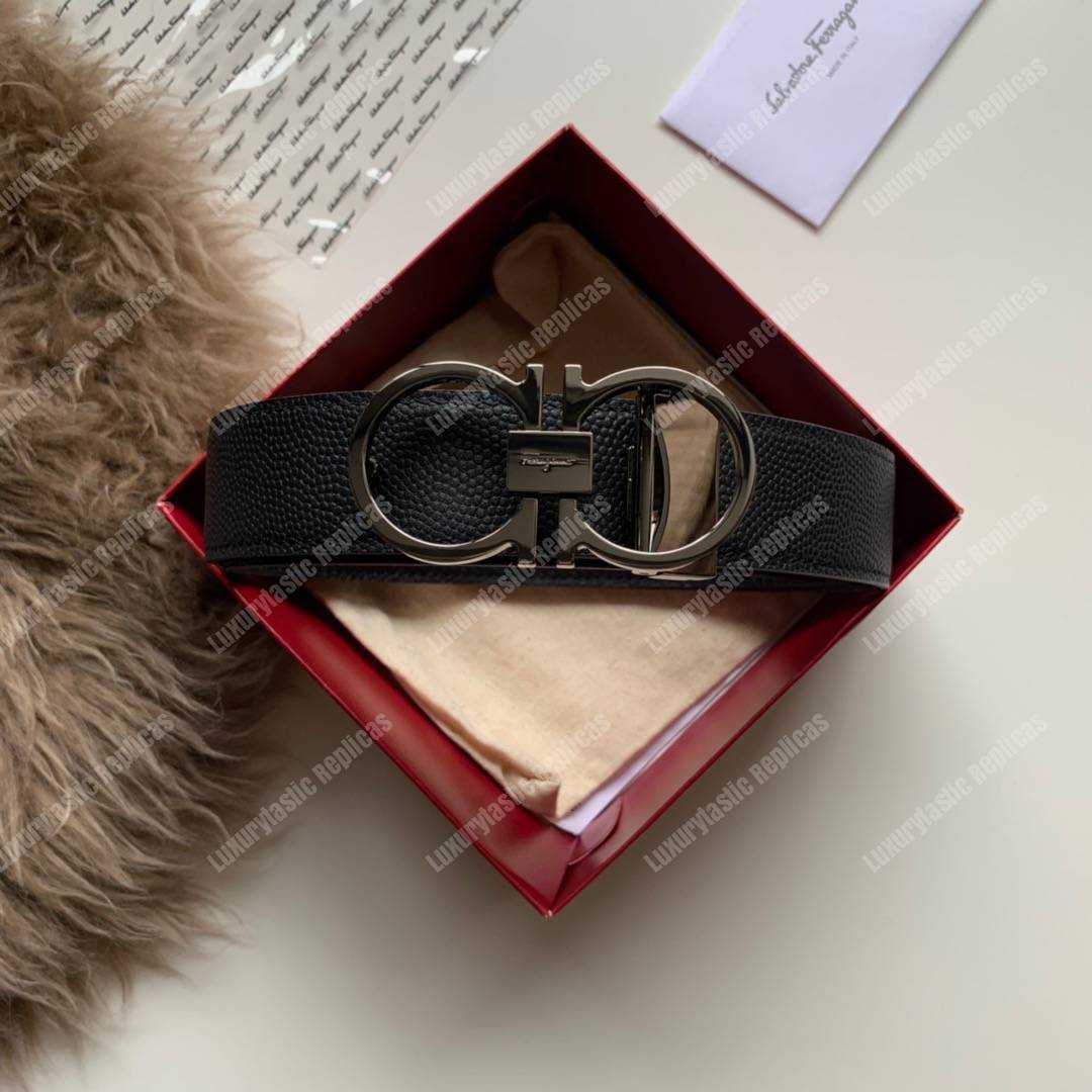 Salvatore Ferragamo Adjustable and Reversible Gancini Belt