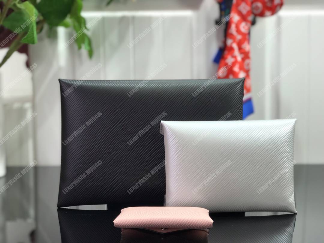 LV Pochette Kirigami Epi Leather 3-in-1 Black/Silver/Rose Ballerine