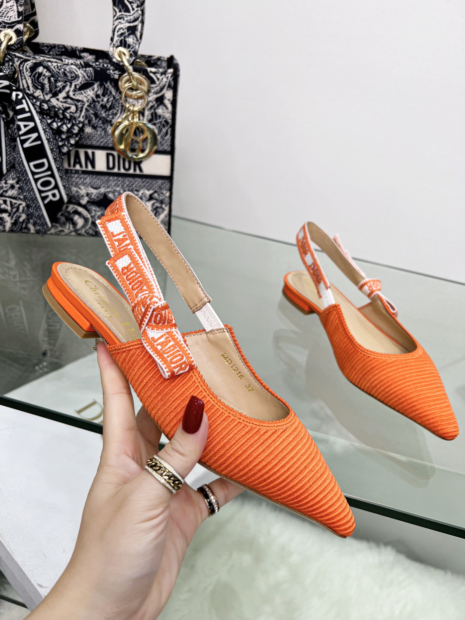 D*or j’aD*or slingback pump orange kdc201tfl